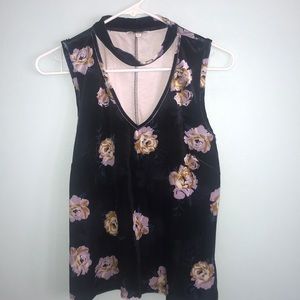 Velvet Floral Tanktop